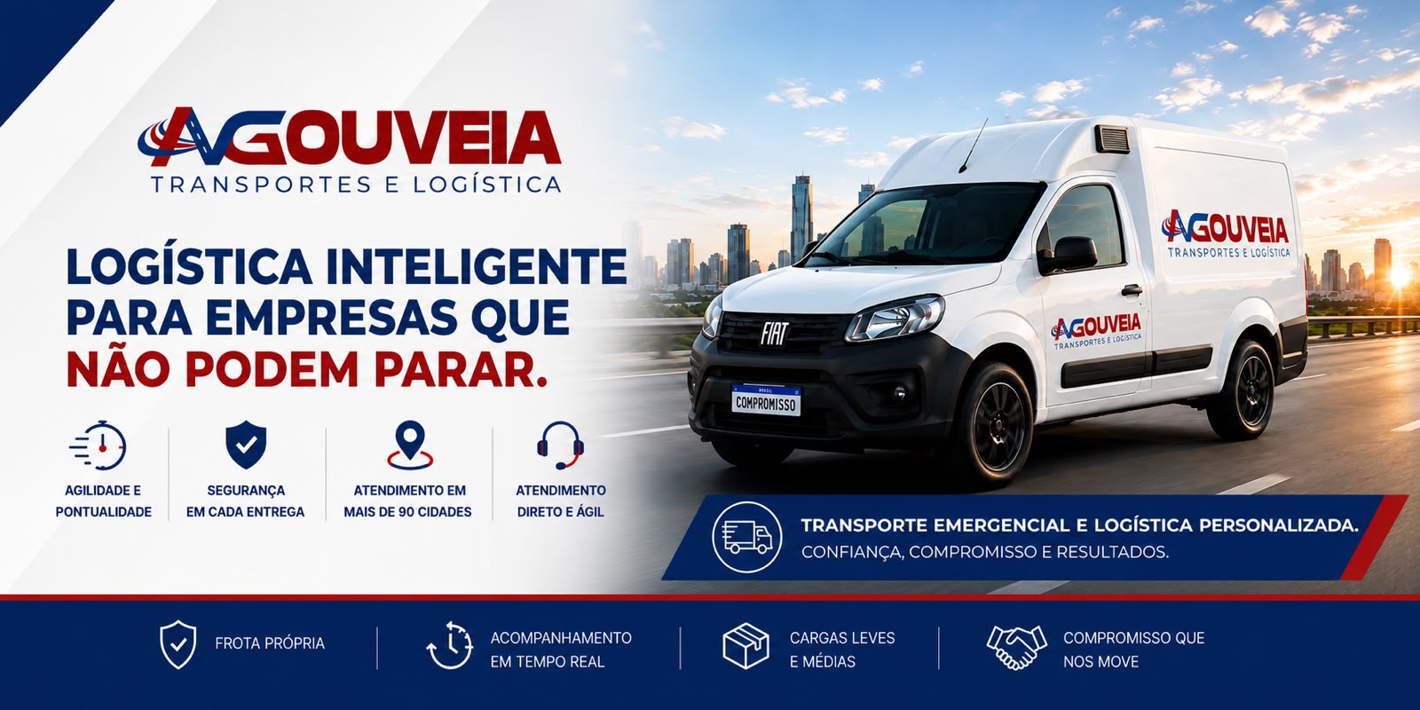 AVGouveia Transportes e Logística — Logística inteligente para empresas que não podem parar